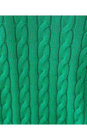 Brockton Cotton Sweater - Kitts Green X Pink Bliss Tipping