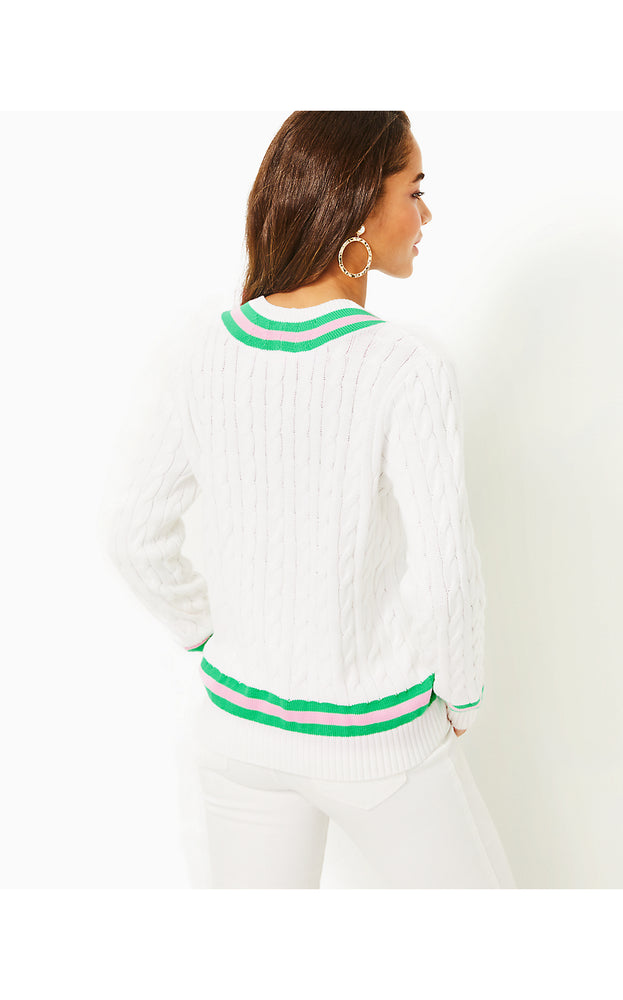 Brockton Cotton Sweater - Resort White