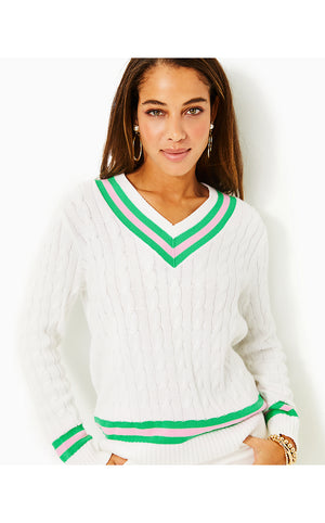 Brockton Cotton Sweater - Resort White