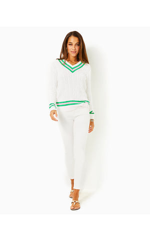 Brockton Cotton Sweater - Resort White