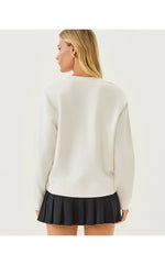 Ballad Long Sleeve Sweatshirt - Resort White Key West Monkey Graphic