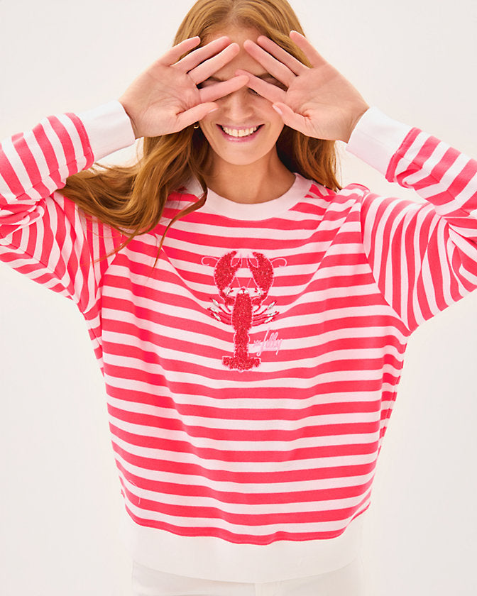 Ballad Sweatshirt - Cane Coral So Clawsome Embroidered