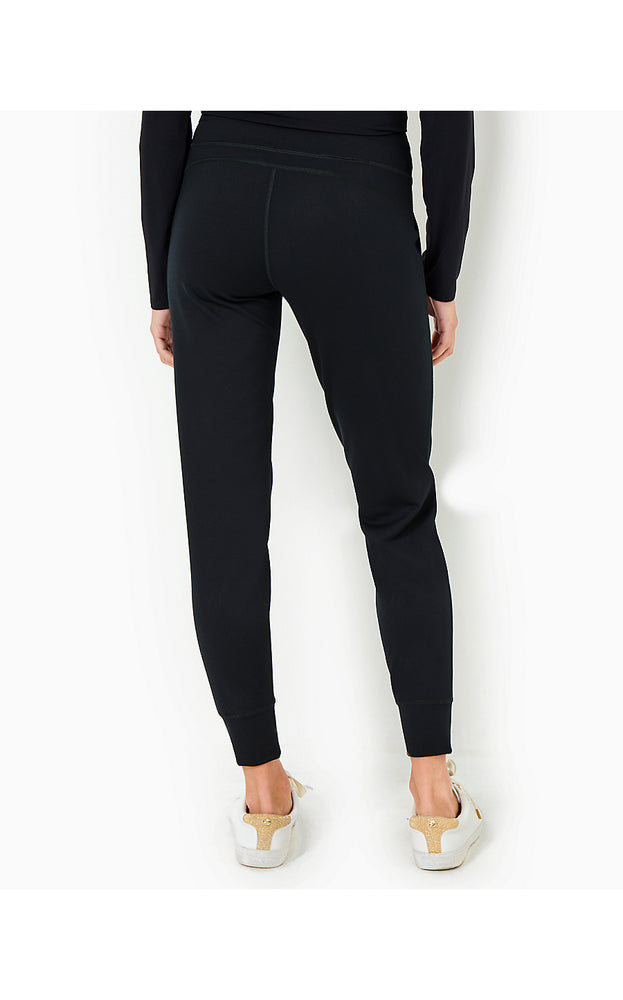 UPF 50+ Luxletic 28" Island Mid-Rise Jogger - Noir