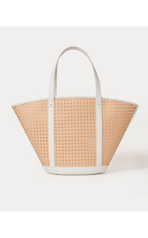Wintour Cane Tote - Sand Bar X Resort White