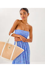 Wintour Cane Tote - Sand Bar X Resort White