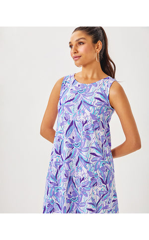 Eliza Cotton Dress - Tropicalia Purple - Elephant In The Bloom