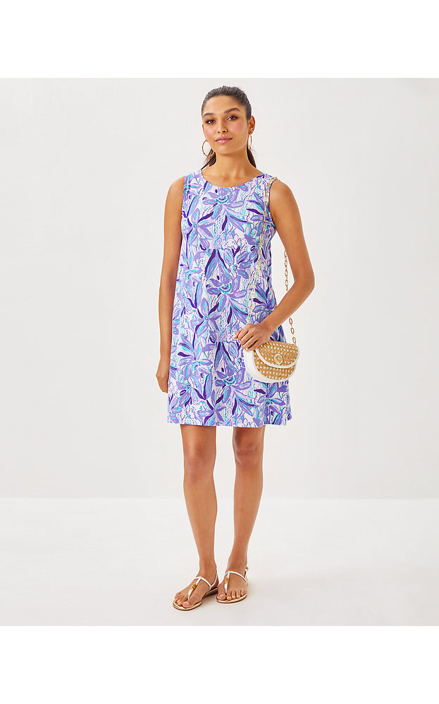 Eliza Cotton Dress - Tropicalia Purple - Elephant In The Bloom