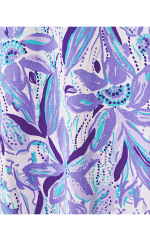 Eliza Cotton Dress - Tropicalia Purple - Elephant In The Bloom