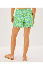5" Buttercup Mid Rise Short- Cool Mint Catchin Rays