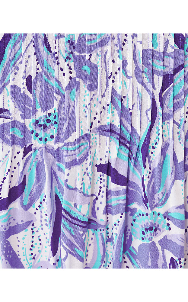 Danika Tunic Dress - Tropicalia Purple Elephant In The Bloom