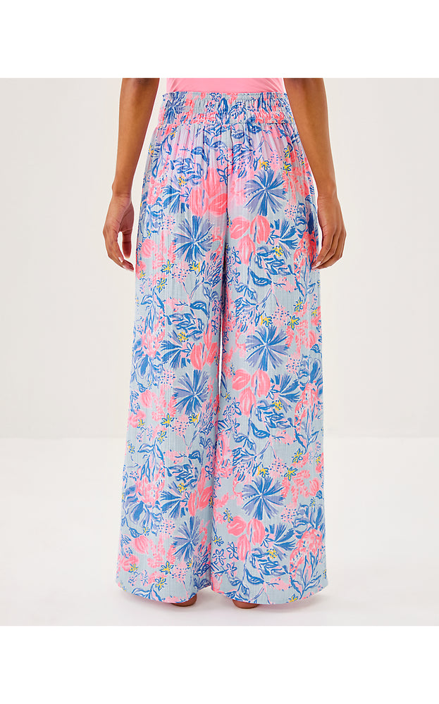 29" Enzo Cotton Cover-Up Pant - Multi Elephant Splash