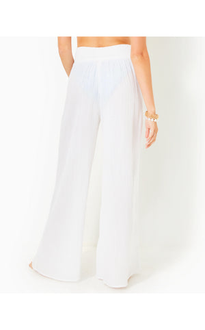 
            
                Load image into Gallery viewer, 30&amp;quot; Enzo Cotton Cover-Up Pant - Resort White
            
        
