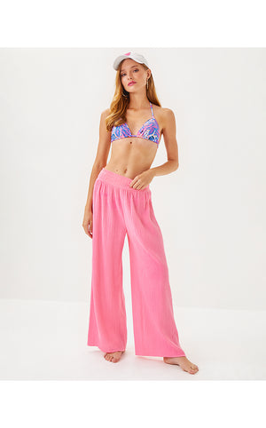 30" Enzo Cotton Cover-Up Pant - Rousseau Pink