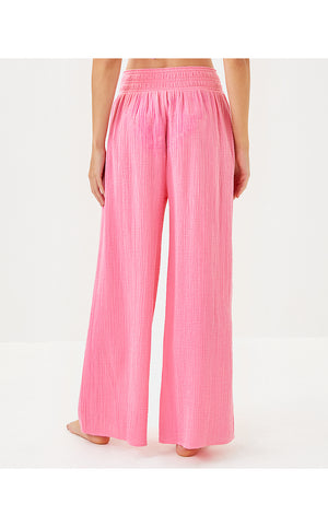 30" Enzo Cotton Cover-Up Pant - Rousseau Pink