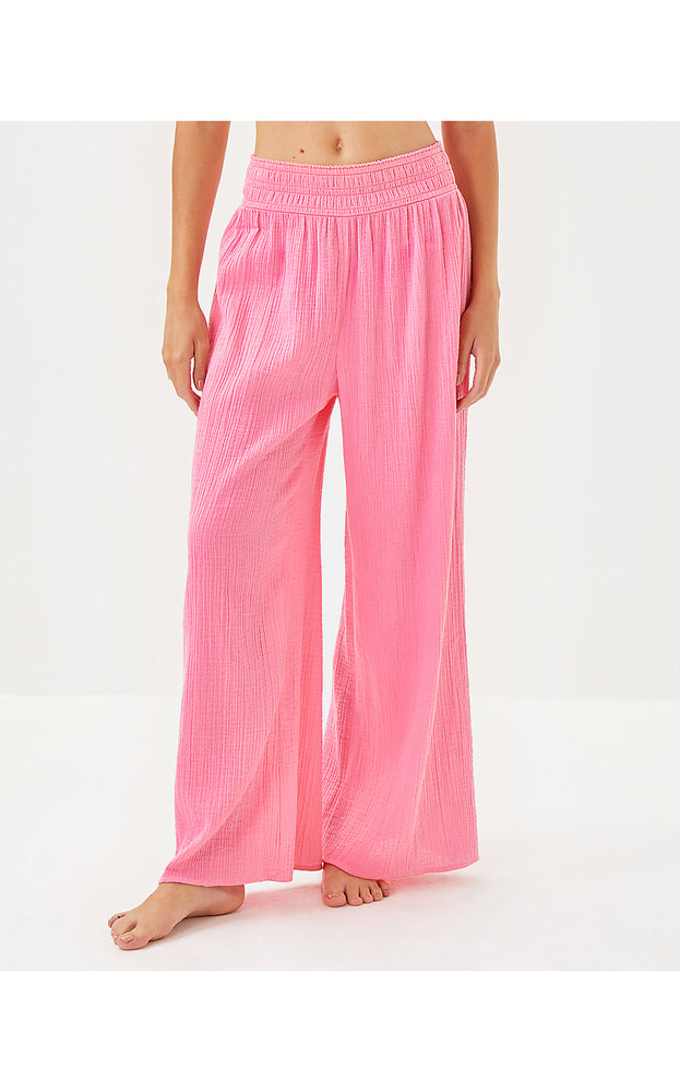 30" Enzo Cotton Cover-Up Pant - Rousseau Pink