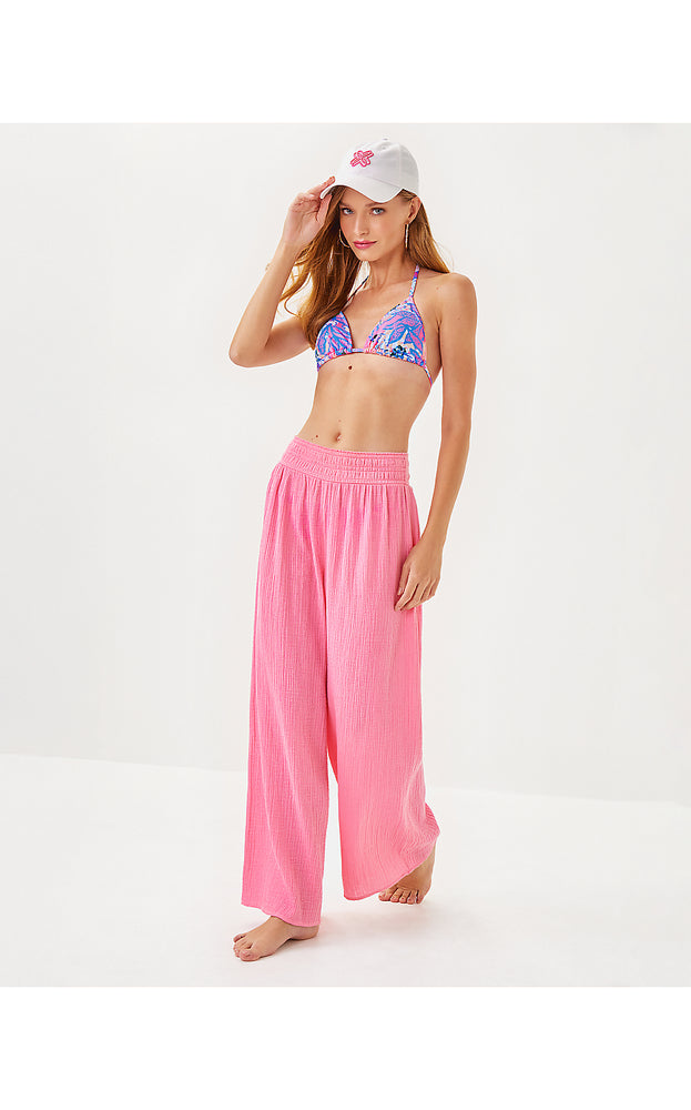 30" Enzo Cotton Cover-Up Pant - Rousseau Pink