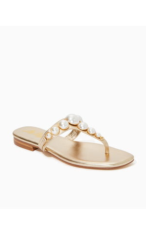 Cloe Sandal - Gold Metallic