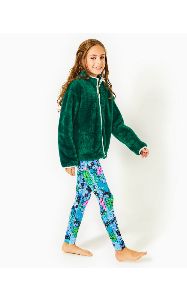 Girls Mini Joyce Sherpa Jacket - Evergreen