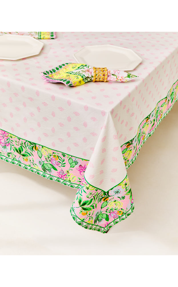 Printed Tablecloth - Multi Via Amore Spritzer Engineered