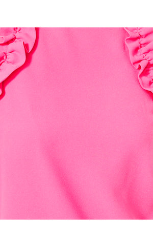 
            
                Load image into Gallery viewer, Kailee Sleeveless Ruffle Top - Roxie Pink
            
        