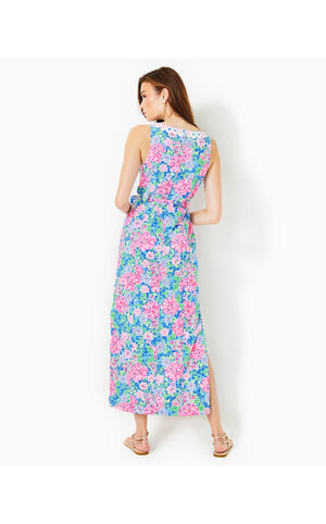 
            
                Load image into Gallery viewer, Gulianna Cotton Maxi Shift Dress  - Multi - Spring In Your Step
            
        