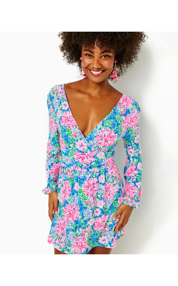 
            
                Load image into Gallery viewer, Riza Long Sleeve Romper - Multi - Spring In Your Step
            
        