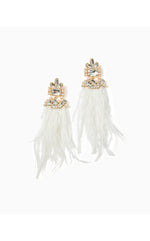 Party Under The Palms Earrings - Resort White