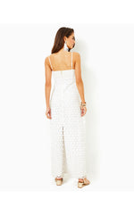 Gillian Lace Maxi Slip Dress - Resort White - Butterfly Garden 3D Lace