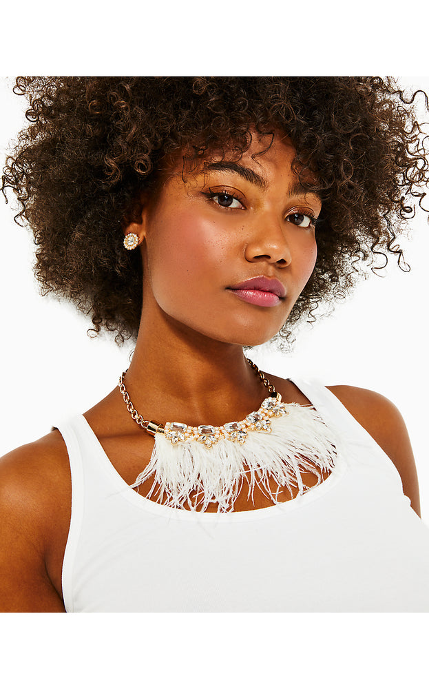 Party Under The Palms Necklace - Resort White