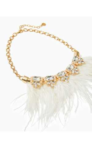Party Under The Palms Necklace - Resort White