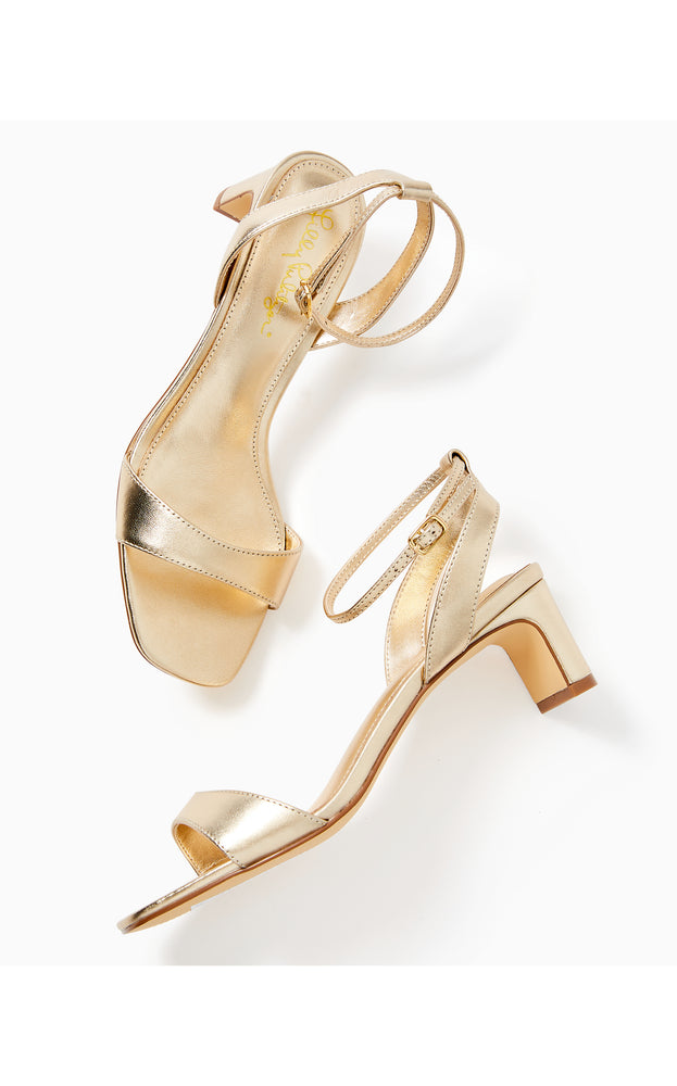 
            
                Load image into Gallery viewer, Cherie Sandal - Gold Metallic
            
        