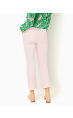 27" Annet High Rise Crop Flare Pant - Misty Pink