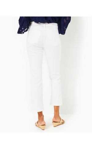 
            
                Load image into Gallery viewer, 27&amp;quot; Annet High Rise Crop Flare Pant - Resort White
            
        