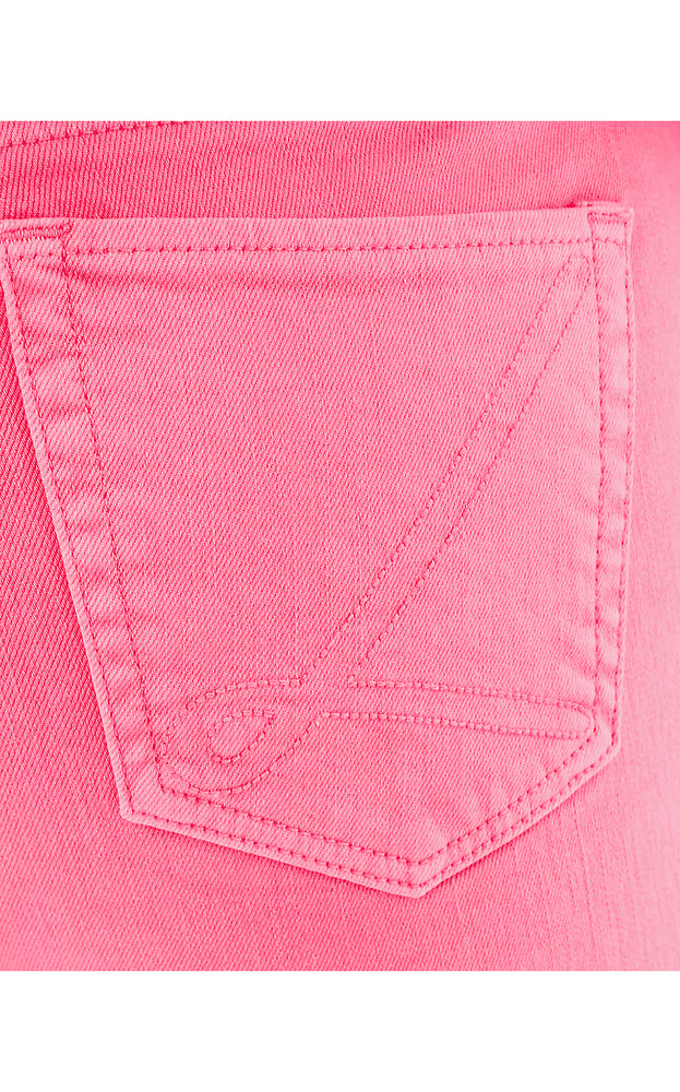 27" Annet High Rise Crop Flare Jean - Rousseau Pink