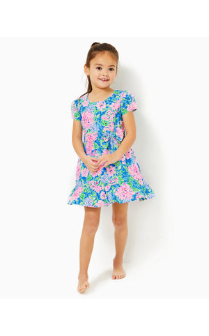 Girls Alexandra Cotton Dress - Multi - Spring In Your Step