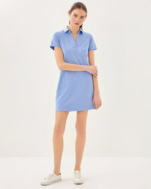 UPF 50+ Dune Dress - Heathered Jacaranda Blue