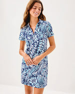 UPF 50+ Dune Dress - Sapphire Pool Summer Shorelines