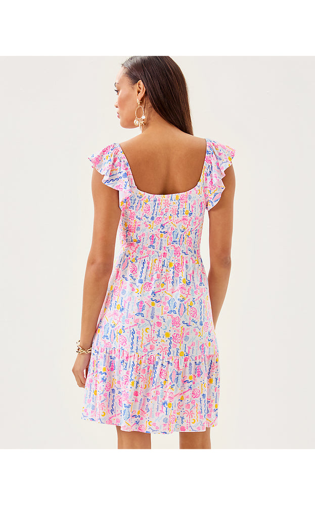 Jilly Smocked Dress - Multi Summer Serenade