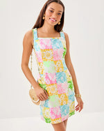 The Lilly Shift Dress - Multi Via Sunny Sunflowers