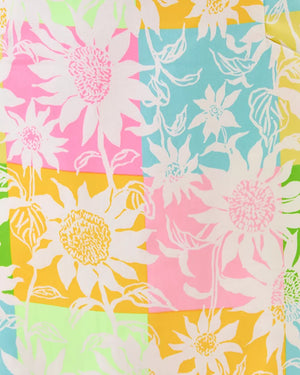 The Lilly Shift Dress - Multi Via Sunny Sunflowers