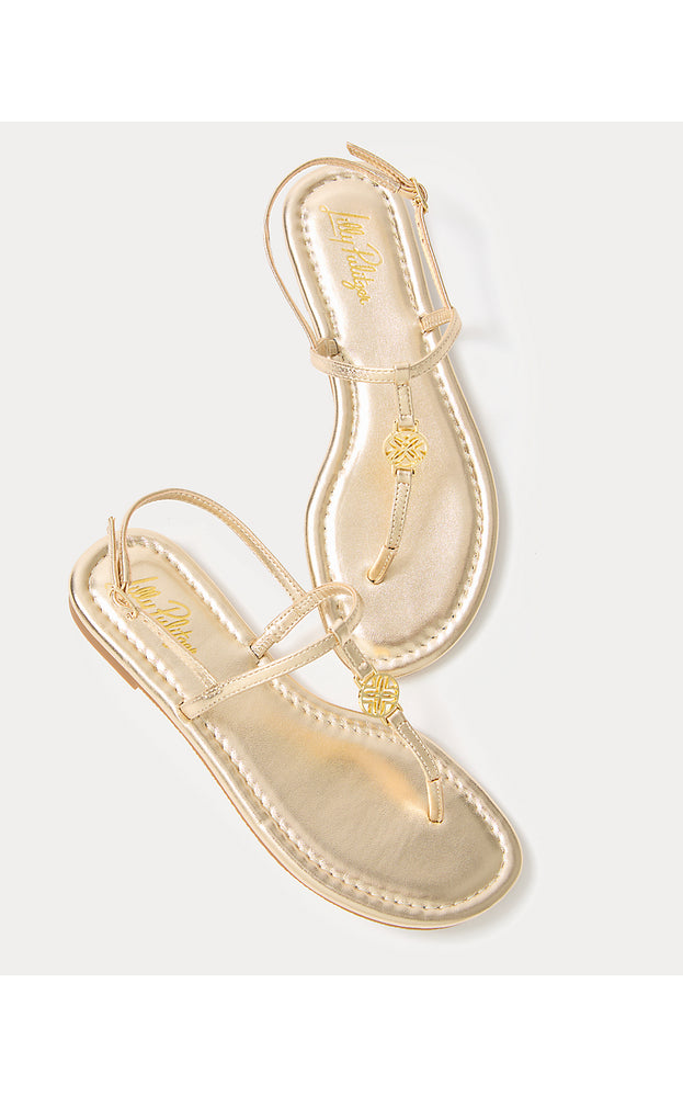 Leena Sandal - Gold Metallic