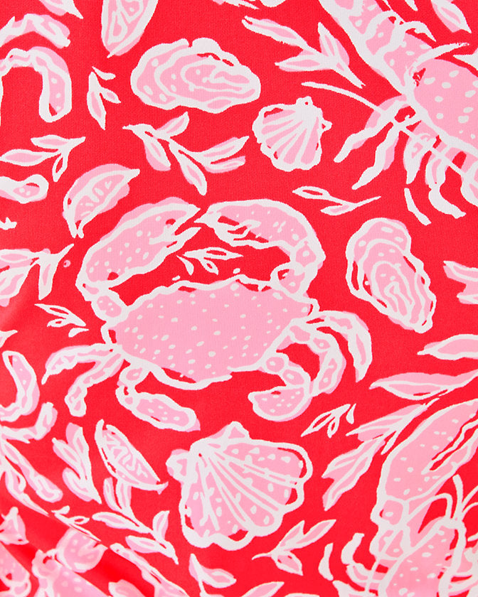 UPF 50+ Kaden ChillyLilly Maxi Dress - Cane Coral Crab Collab