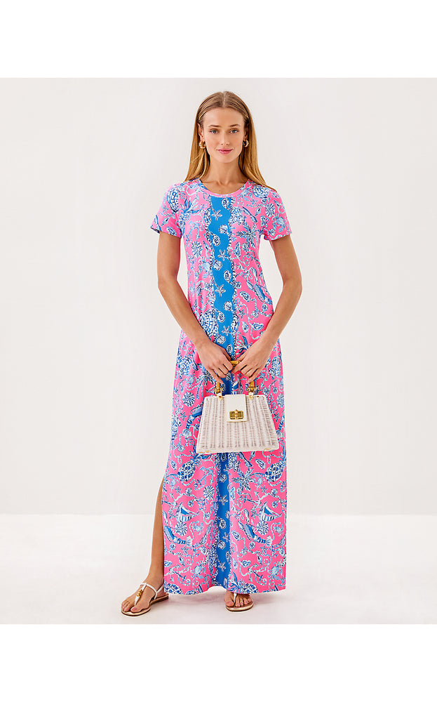 UPF 50+ Kaden ChillyLilly Maxi Dress - Rousseau Pink Barefoot Beachcombers Engineered