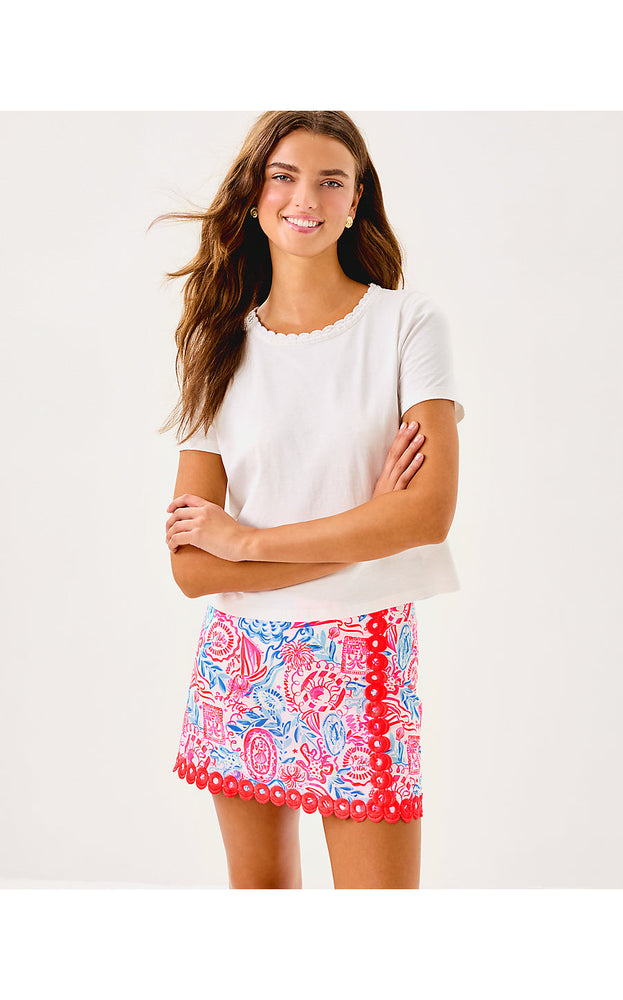 Michelina Mini Skort - Resort White Lil Sun Sea Sand