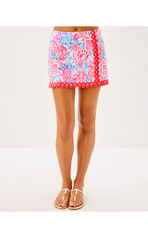 Michelina Mini Skort - Resort White Lil Sun Sea Sand