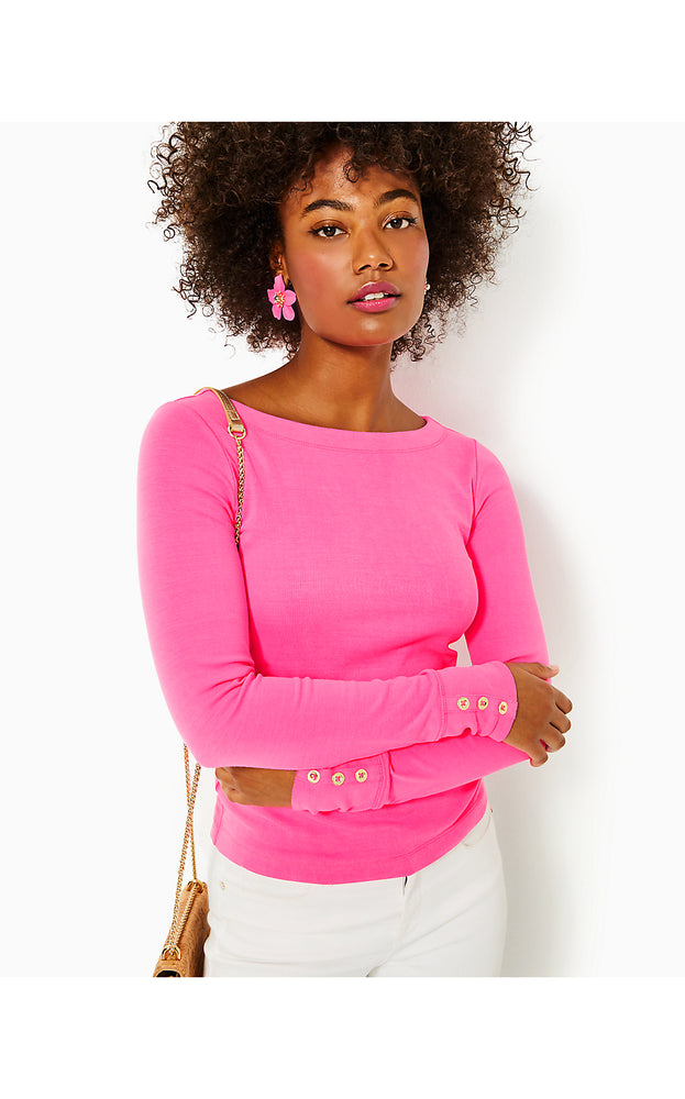 Jadah Knit Top - Roxie Pink