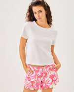 5" Buttercup Low Rise Stretch Short - Resort White Lovely Long Stems