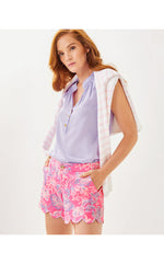 5" Buttercup Low Rise Stretch Short - Rousseau Pink Zen Garden