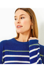 Kyren Sweater - Blue Med Never Ending Stripe