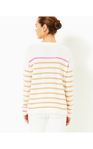 Kyren Sweater - Coconut Never Ending Stripe